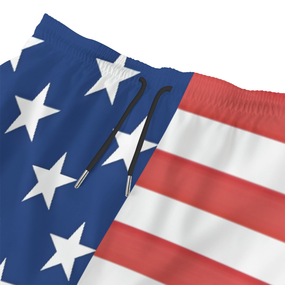 American flag shorts by Luv My Flag with stars, stripes.