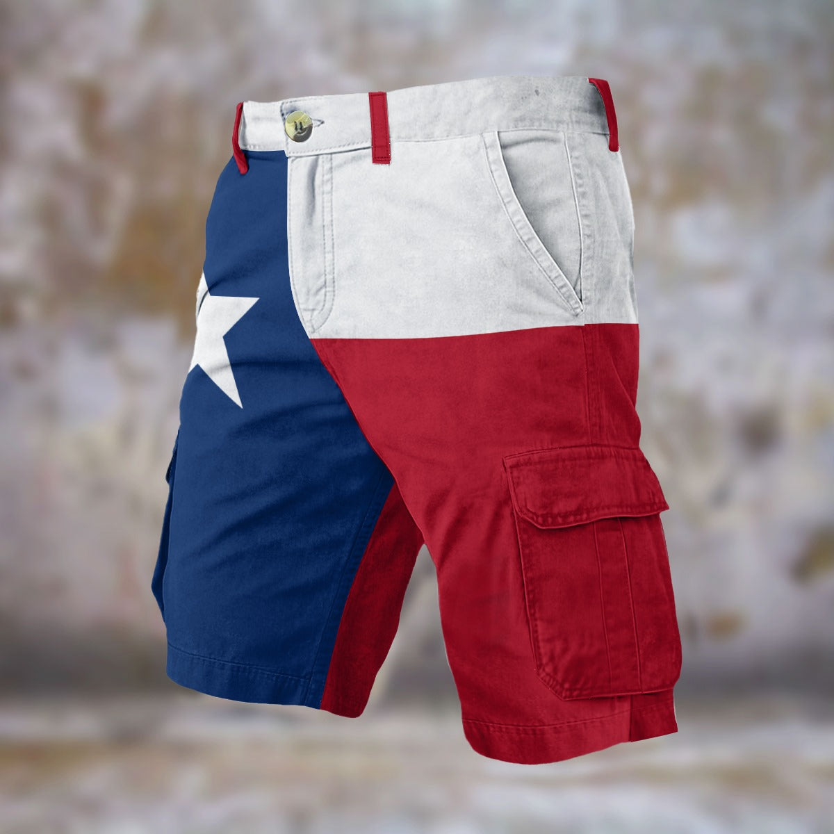 Texas Flag Inspired Men’s Cargo Shorts