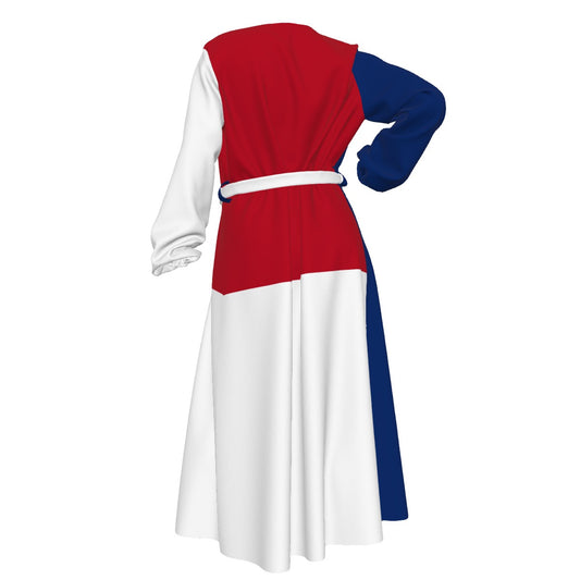 Texas Flag Inspired Women’s Lace-up Chiffon Robe