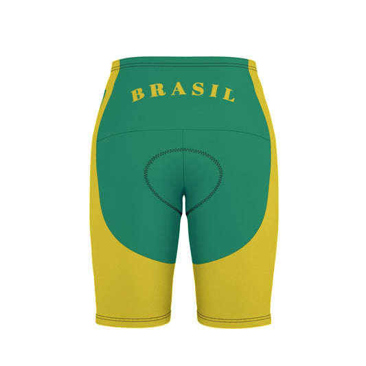 Brazil Flag Inspired Men’s Cycling Shorts