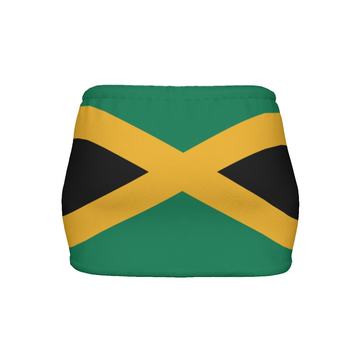 Jamaica Flag Inspired Women’s Slinky Micro Mini Skirt