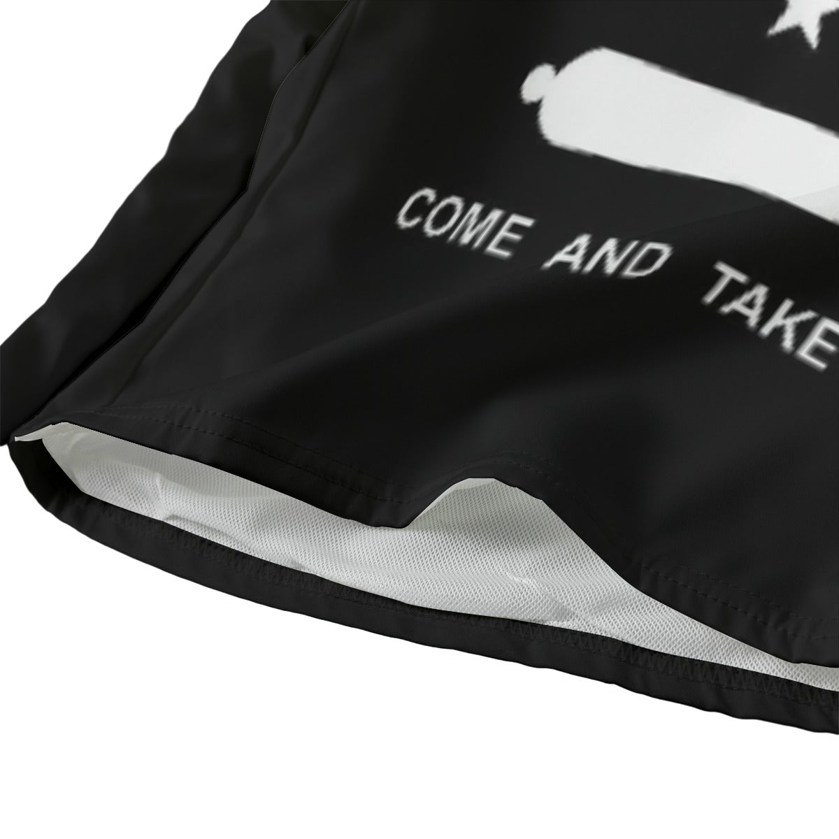Black flag corner with text "Come and Take." Luv My Flag.