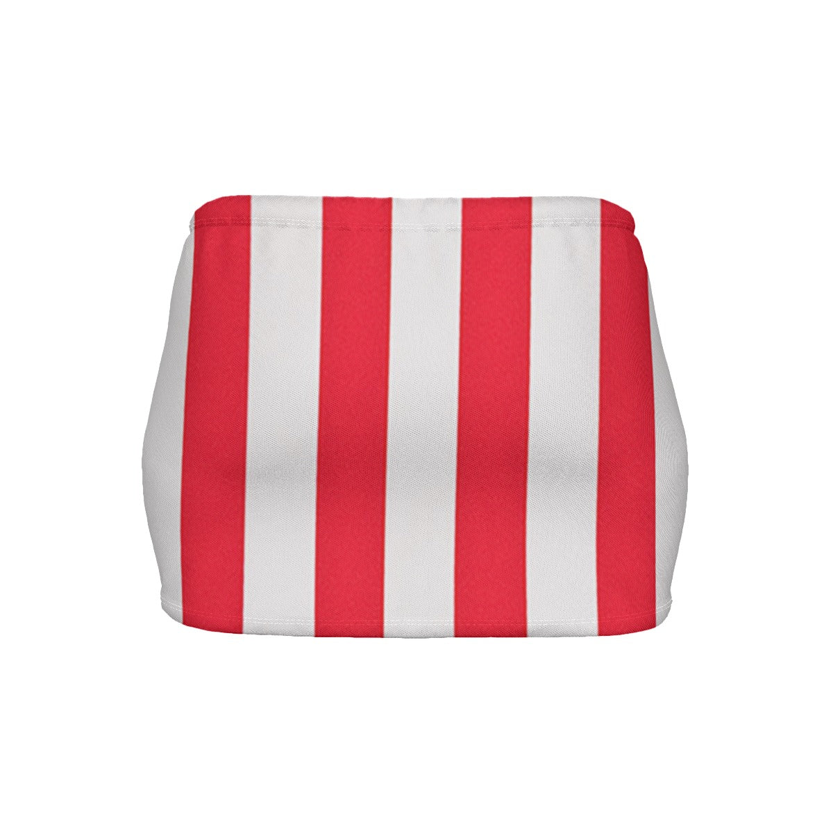 USA/American Flag Inspired Red & White Stripes Pattern Women’s Slinky Micro Mini Skirt