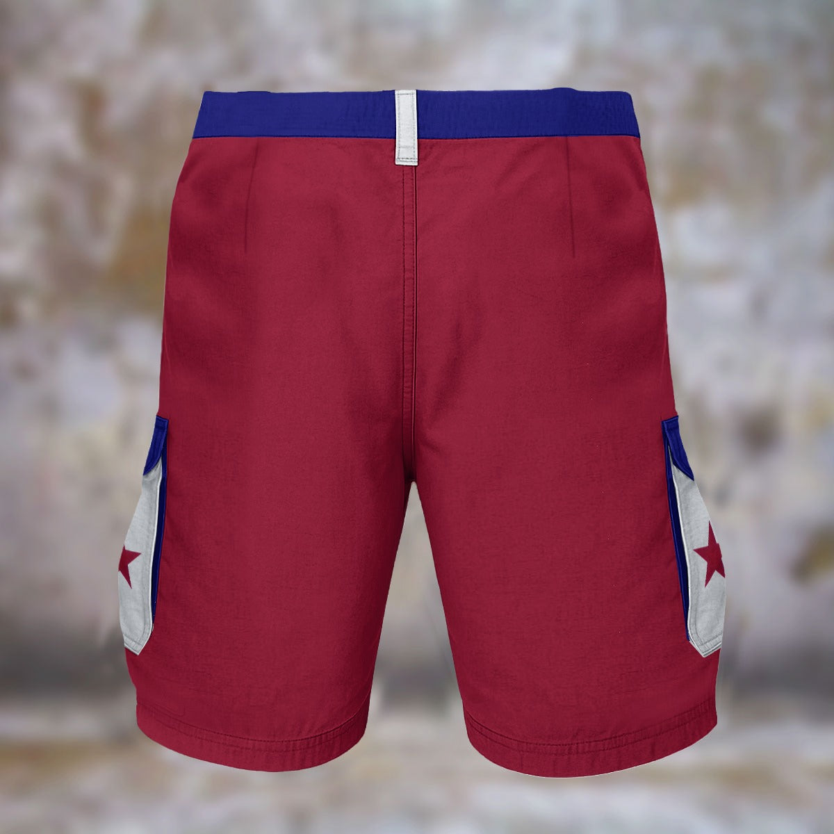 USA/American Flag Colors and Stars Mens Cargo Shorts