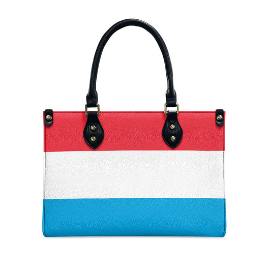 Luxembourg Flag Bag With Vogue – PU Leather Handbag for Daily Mode - Luv My Flag