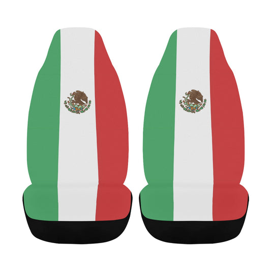 Mexico Flag Car Seat Cover Airbag Compatible(Set of 2)