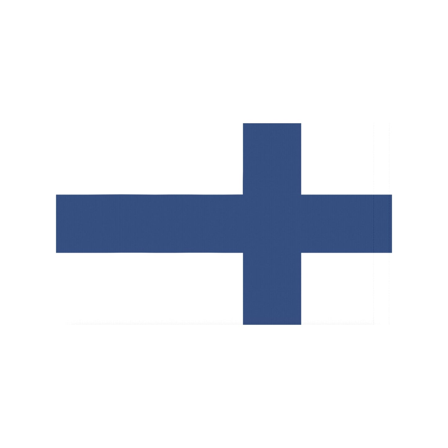 White flag with blue cross, by Luv My Flag.