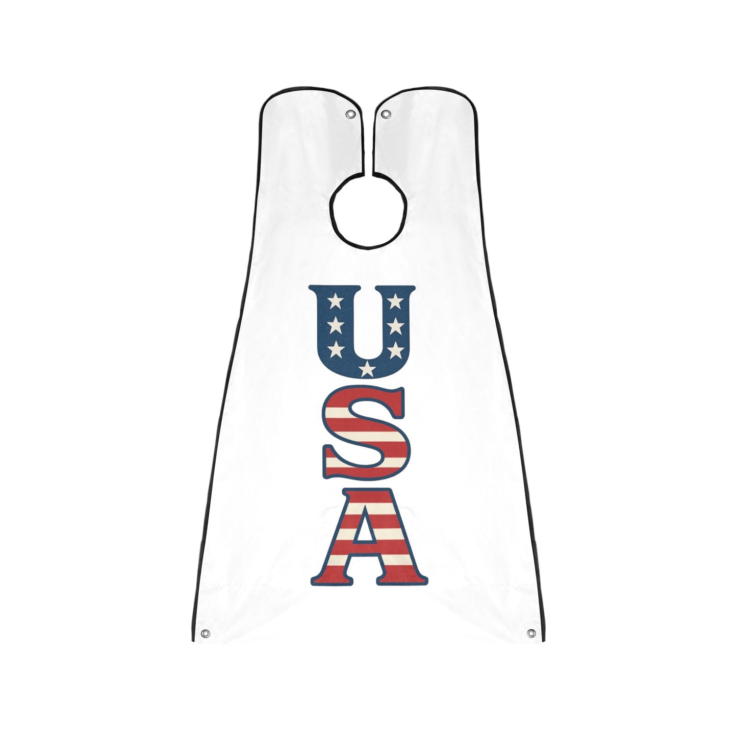 USA/American Flag "USA" Beard Bib Apron for Men Shaving & Trimming