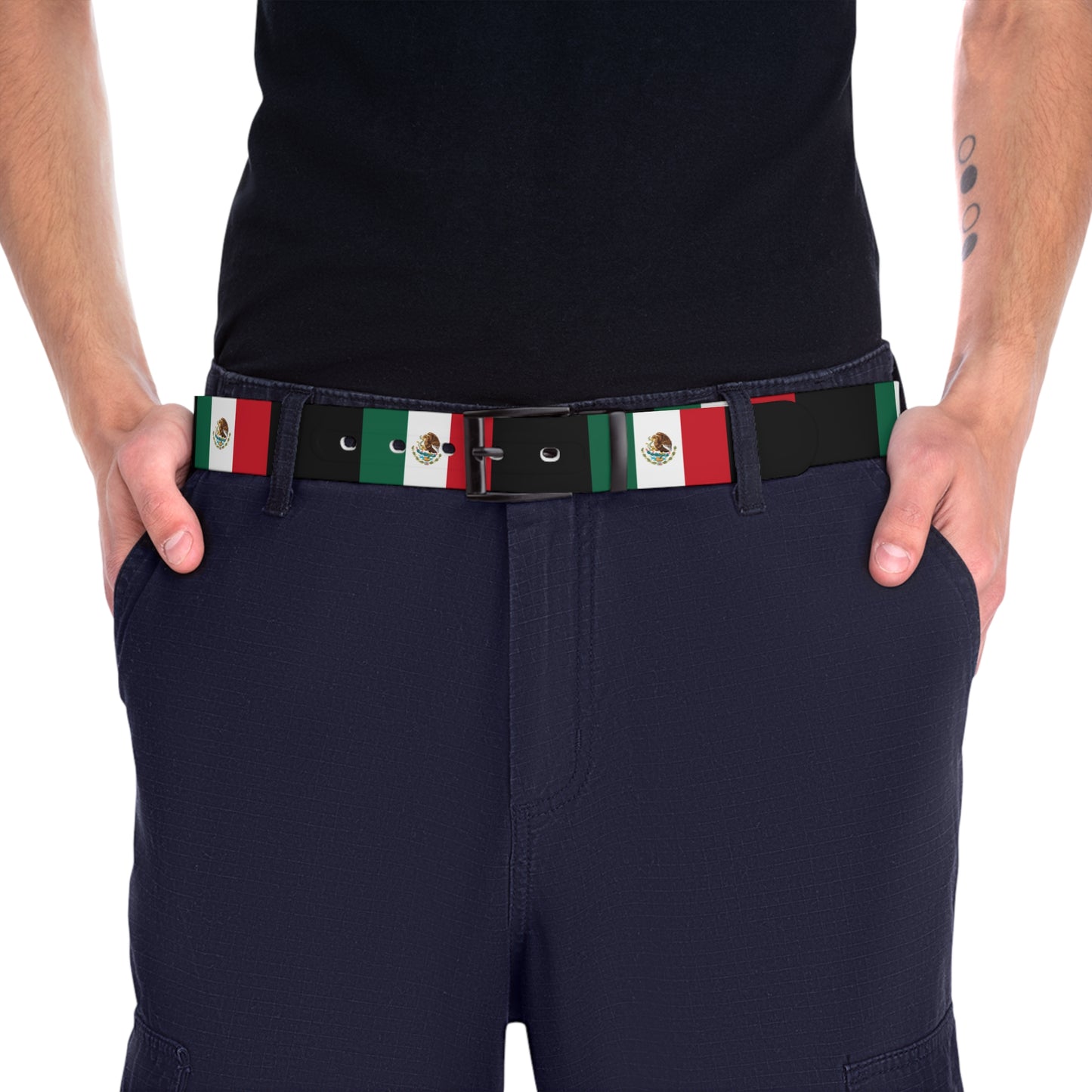 Mexico Flag Inspired Unisex Belt