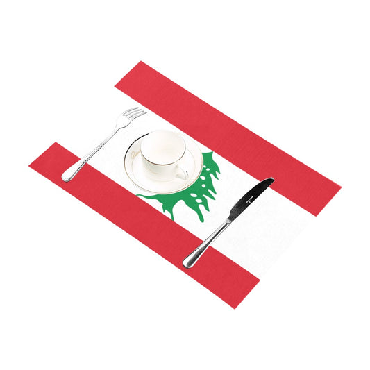 Lebanon Flag Placemats 12" x 18" (Set of 6)
