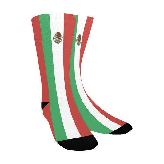 Mexico Flag Inspired Kid's Custom Socks (Made in the USA)