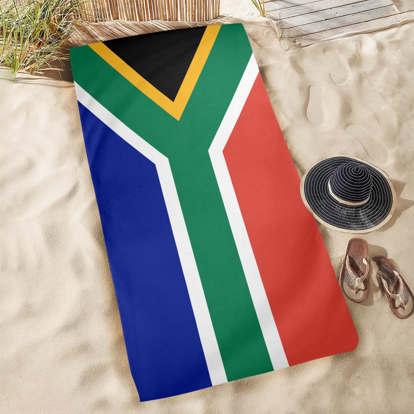 South Africa Flag Beach Towel 31"x71" (Made in USA)
