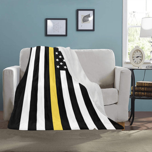 Luv My Flag throw blanket with stars and stripes design.