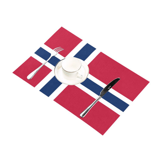 Norway Flag Placemats 12" x 18" (Set of 6)