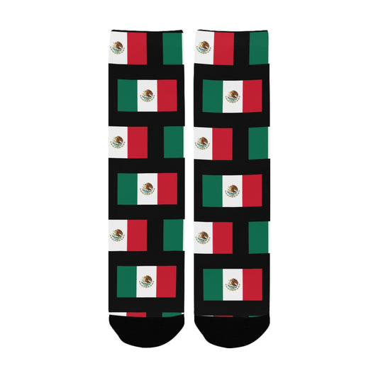 Mexico Flag Inspired Women's Custom Socks | Ships from USA