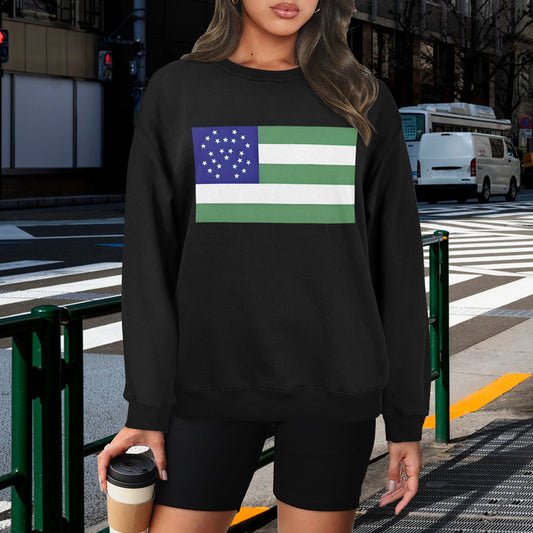 NYPD Flag Unisex Fleece Sweatshirt (Made in the USA)