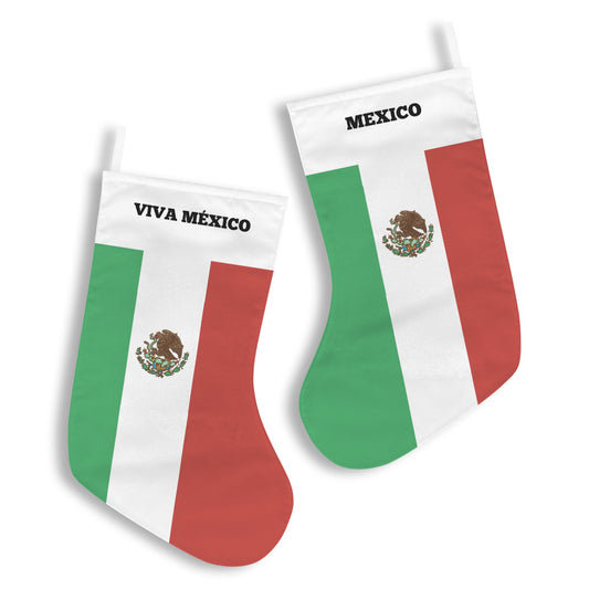 Mexico Flag Christmas Stocking(Made in USA)