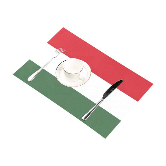 Hungary Flag Placemats 12" x 18" (Set of 6)