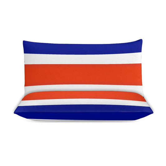 Costa Rica Flag Inspired 3-Piece Bedding Set (1 Duvet Cover + 2 Pillow Shams) – 102"×90"