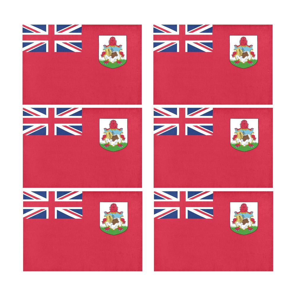 Bermuda Flag Placemats 12" x 18" (Set of 6)