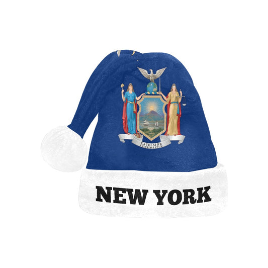 New York Flag Christmas Santa Hat