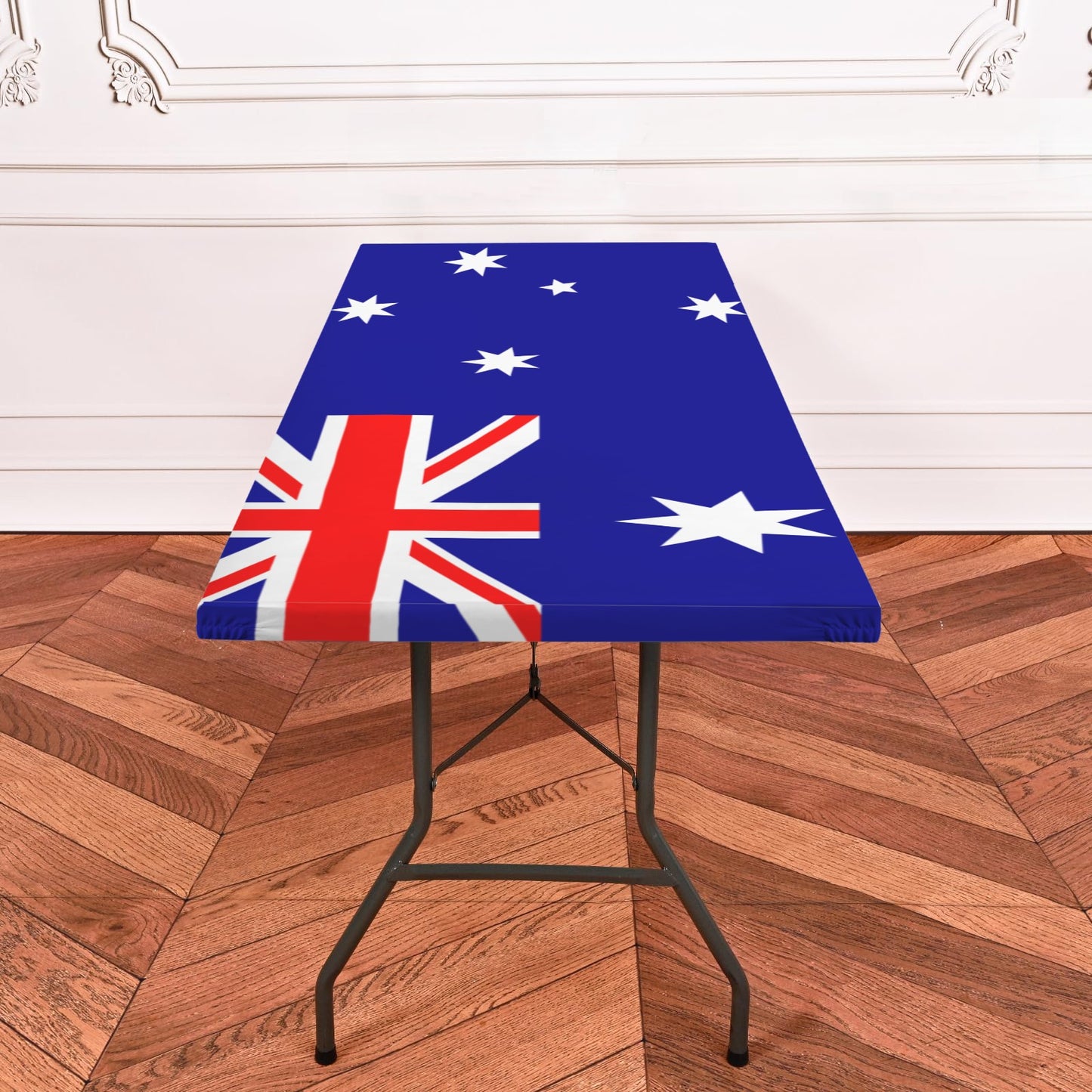 Australia Flag Inspired Custom Elastic Fitted Tablecloth 72x30 inch (Made in the USA)