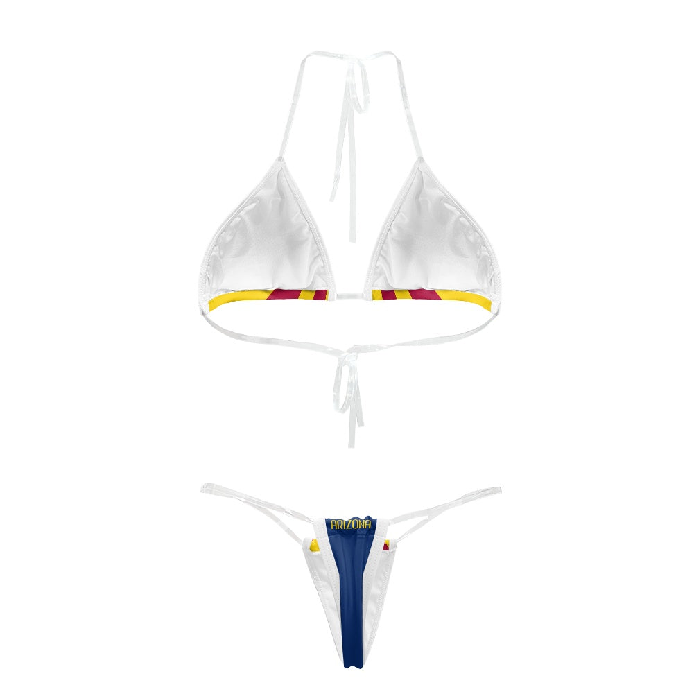 Arizona Flag Inspired Transparent String Thong Bikini
