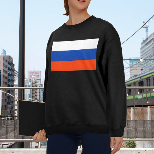 Russia Flag Unisex Fleece Sweatshirt (Made in the USA)