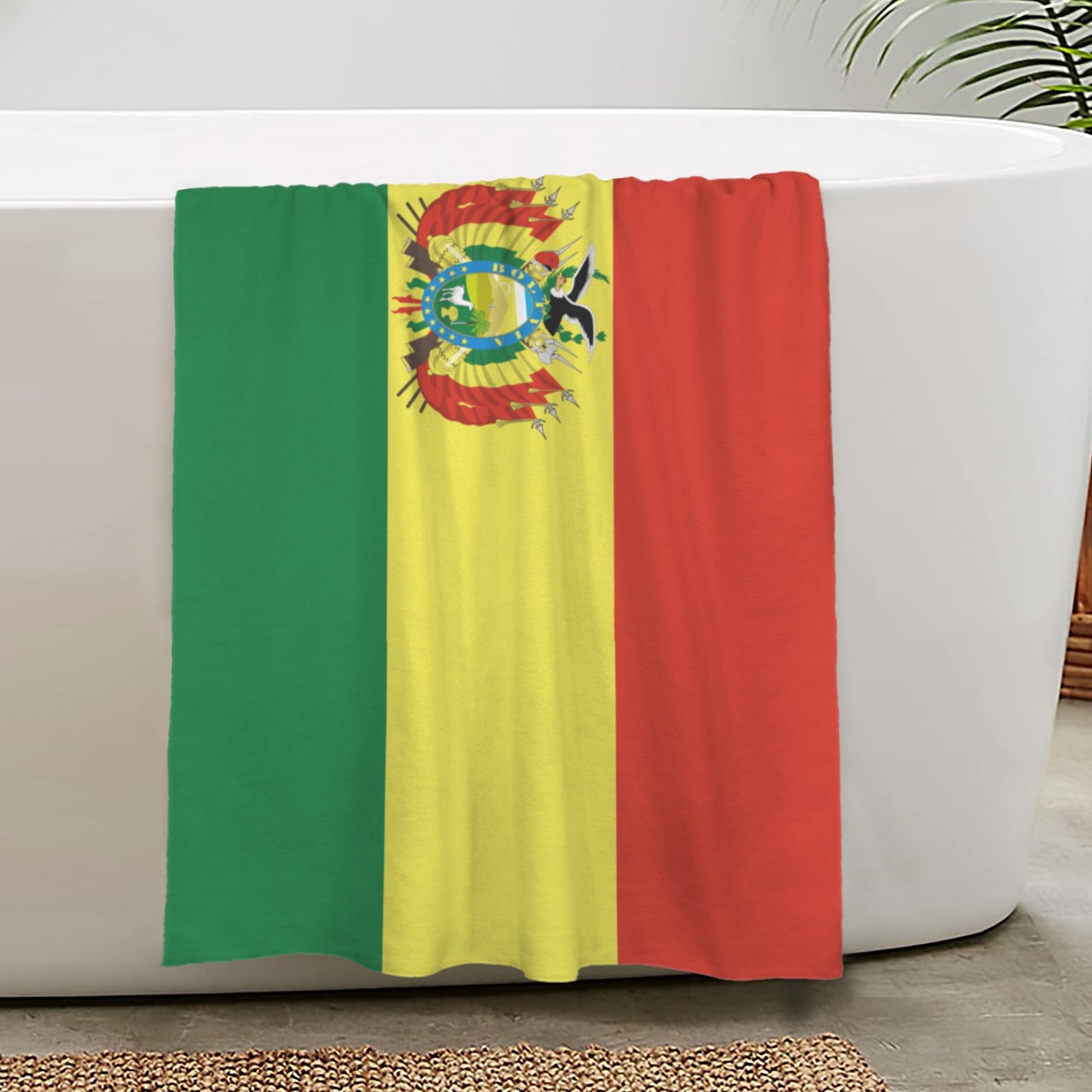 Bolivia Flag Inspired Custom Bath Towel 29"x58"(Made in USA)