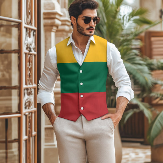 Lithuania Flag Suit vest jacket