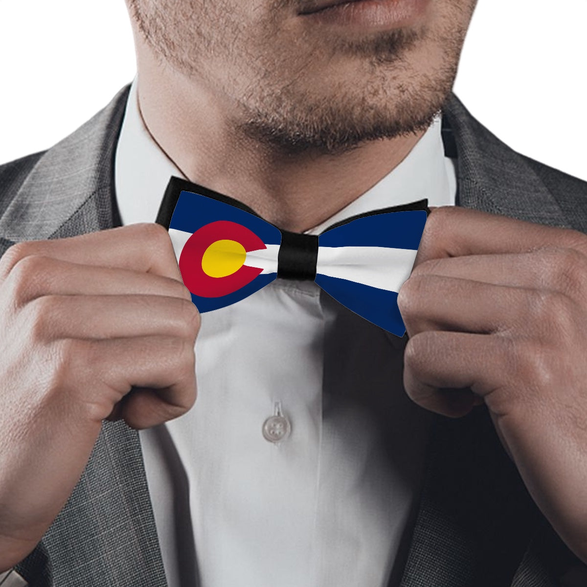 Colorado Flag Inspired Bow Tie – Look Sharp, Show your Columbian Pride