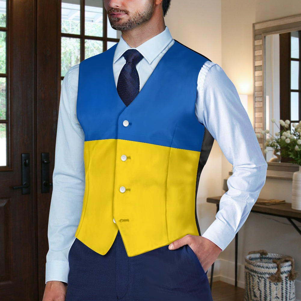 Ukraine Flag Suit vest jacket