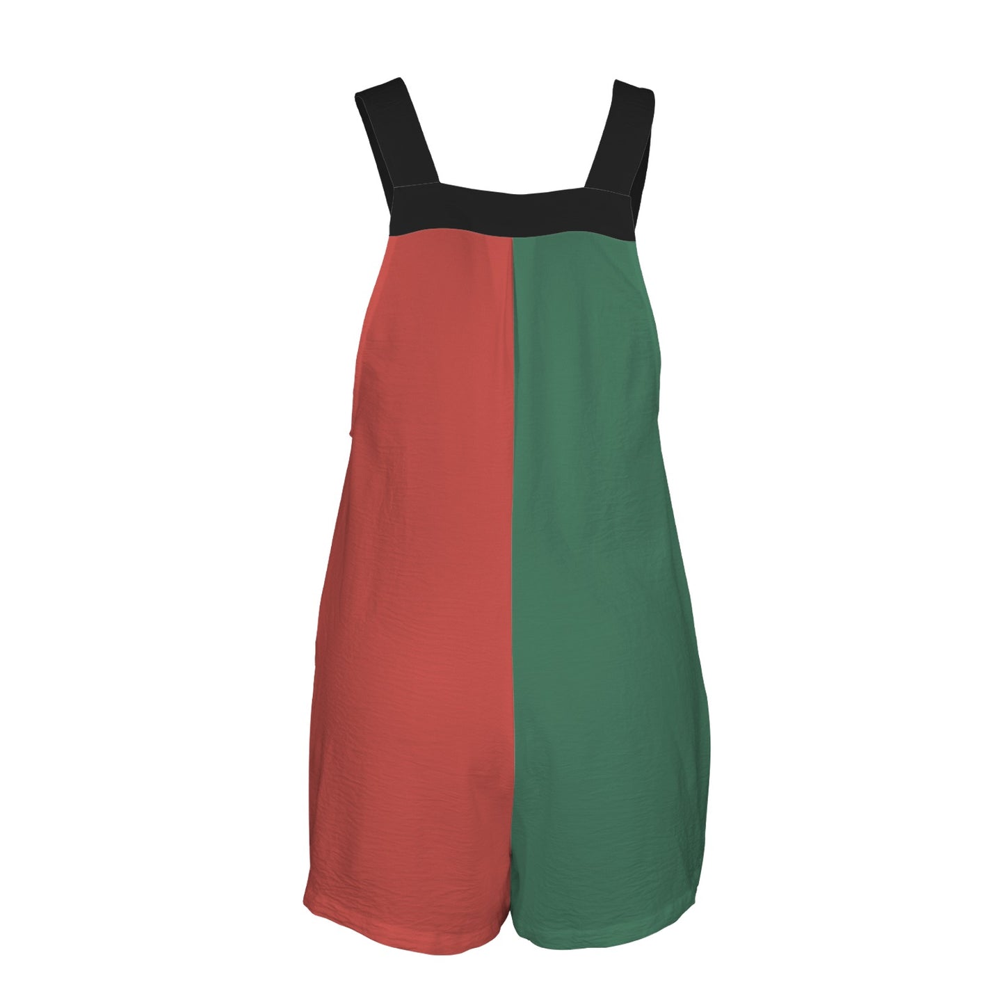 Mexico Flag Inspired Pocket Bib Short Romper