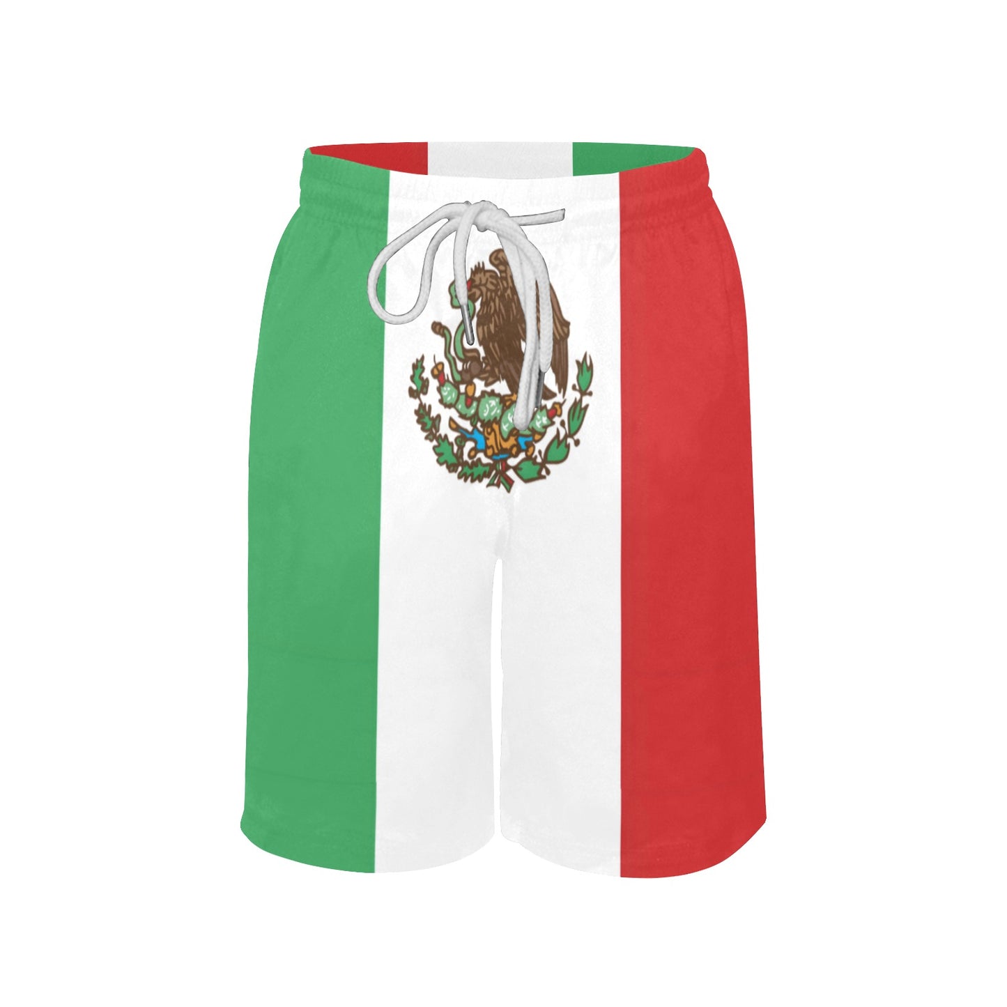 Mexico Flag Inspired Boys Beach Shorts