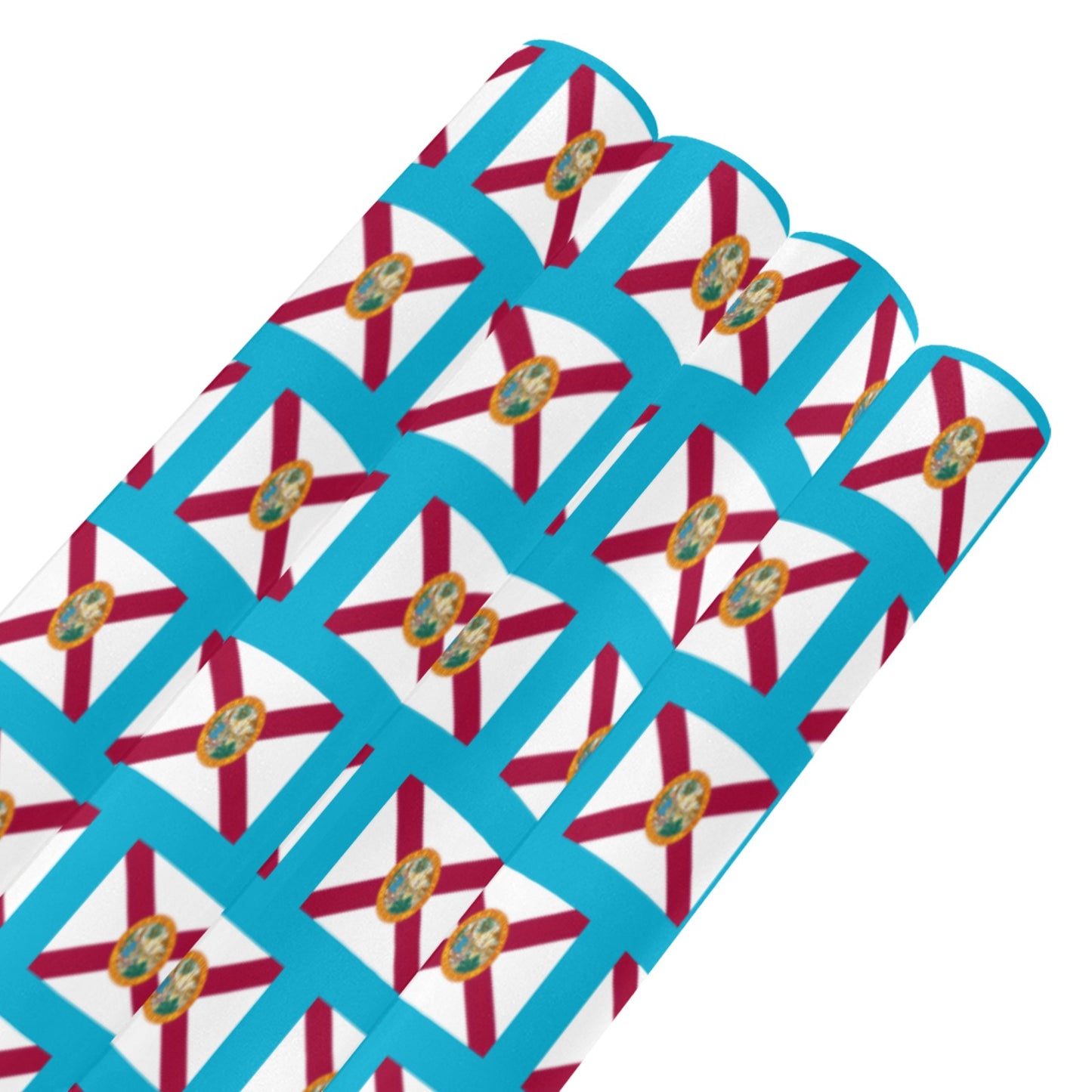 Florida Flag Custom Gift Wrapping Paper 58"x 22.5" (4 Rolls)