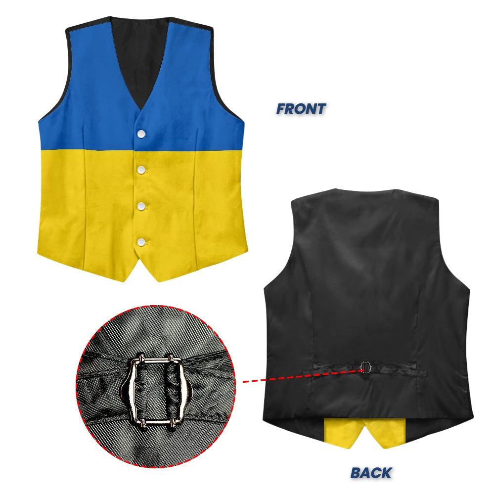 Ukraine Flag Suit vest jacket