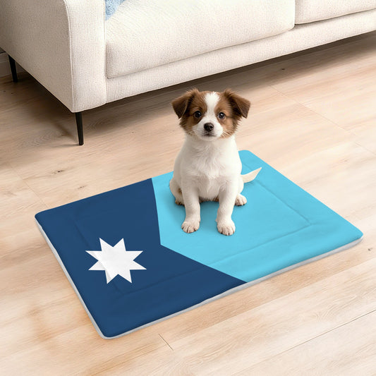 Minnesota Flag Inspired Pet Mat 25x18inch (Made in the USA)