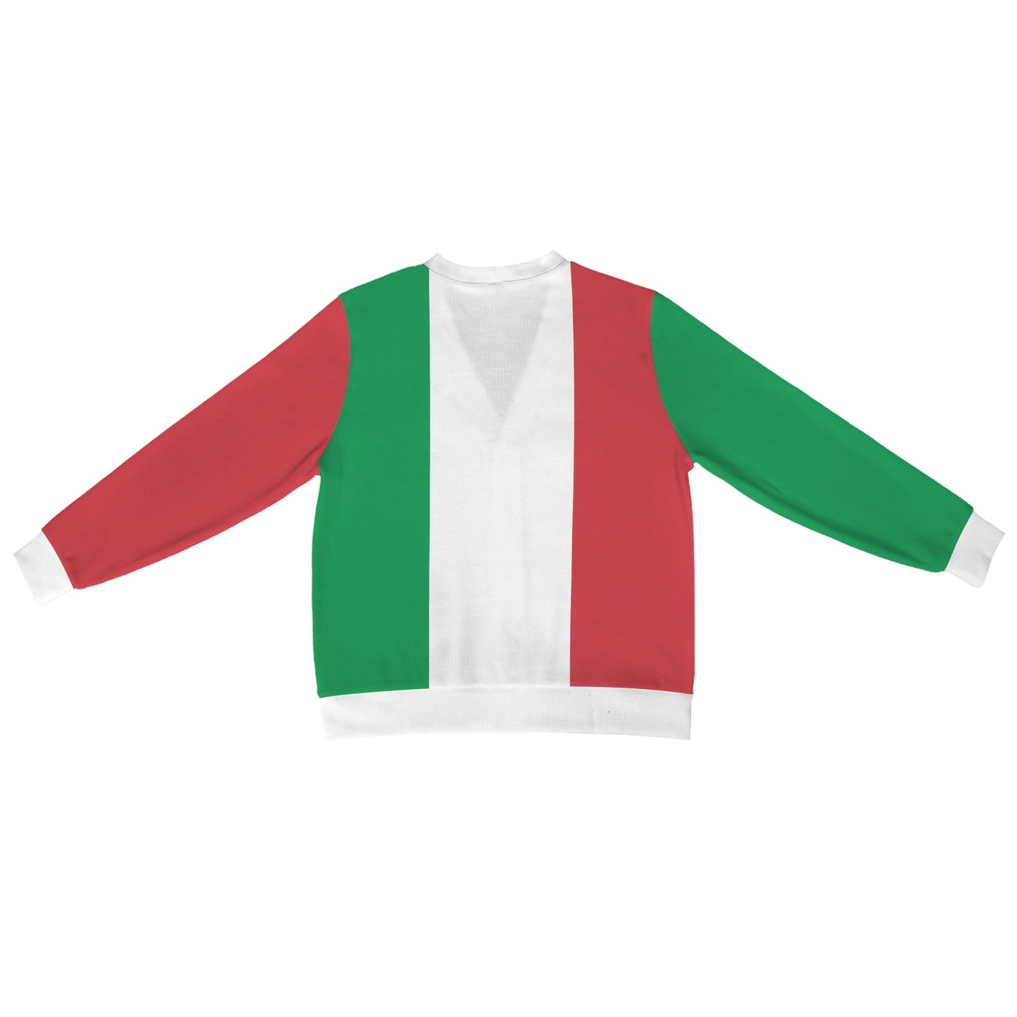 Italy Flag Inspired Men's Cardigan