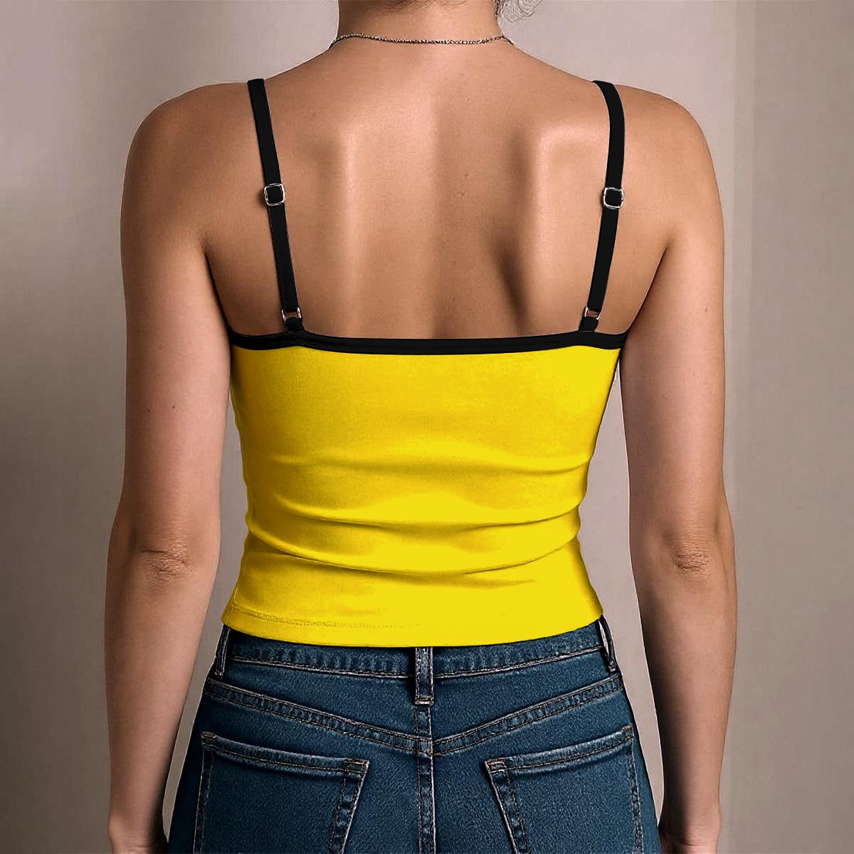 Gadsden Flag Inspired Women's Spaghetti Strap Tank Top
