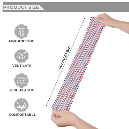 USA/American Flag Inspired Stars and Stripes Design Trendy Stockings(Long)