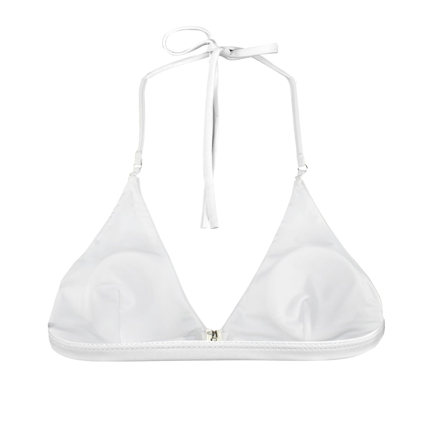 Argentina Flag Inspired Front Buckle Triangle Bikini Top