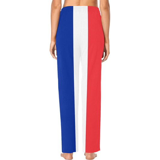 France Flag Women's Pajama Trousers Made in the USA