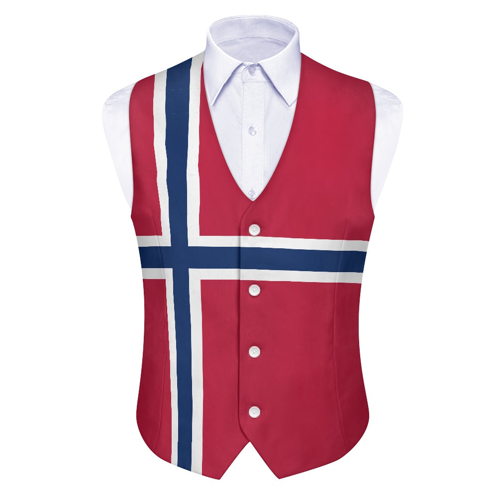 Norway Flag Suit vest jacket