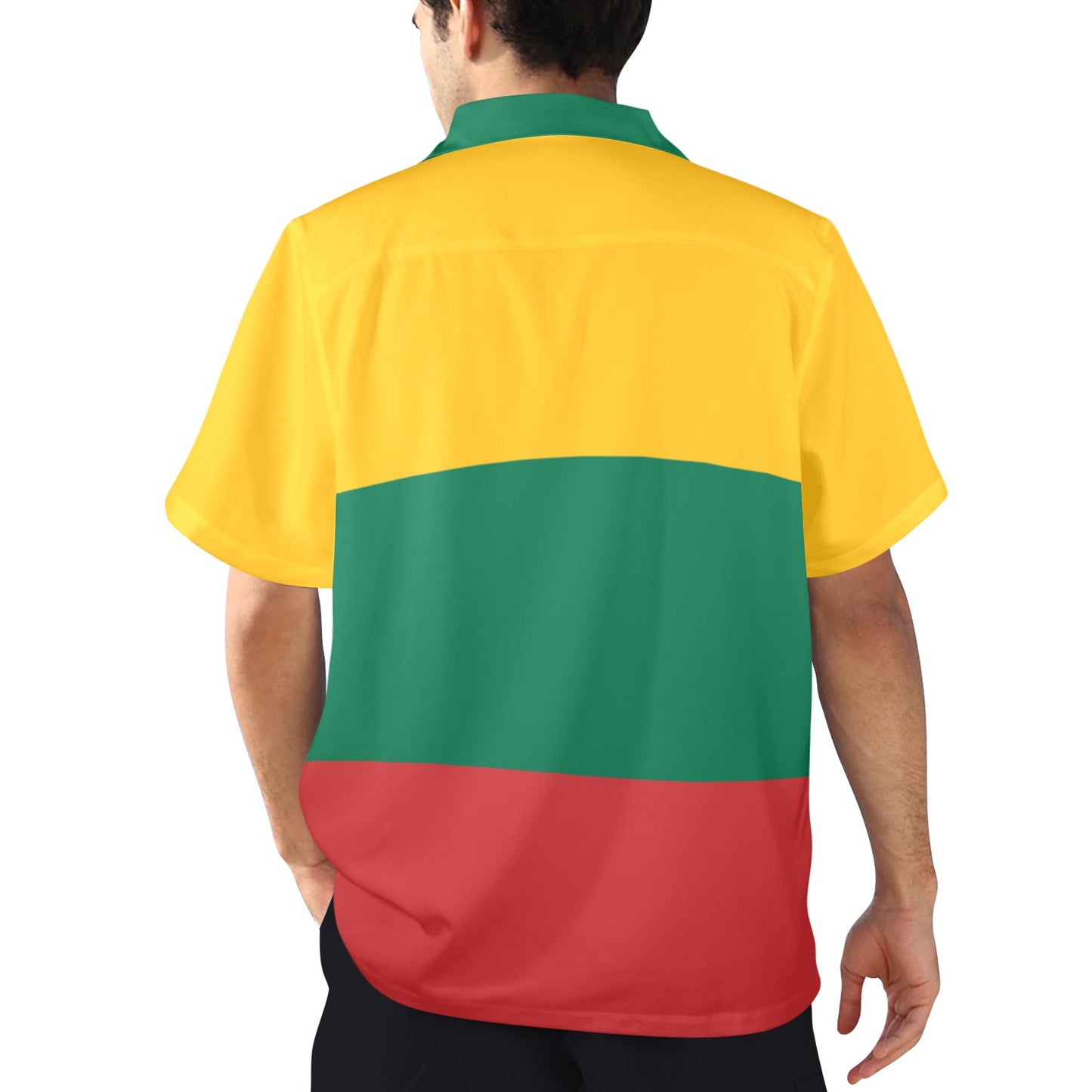 Lithuania Flag Hawaiian Shirt (Made in USA)