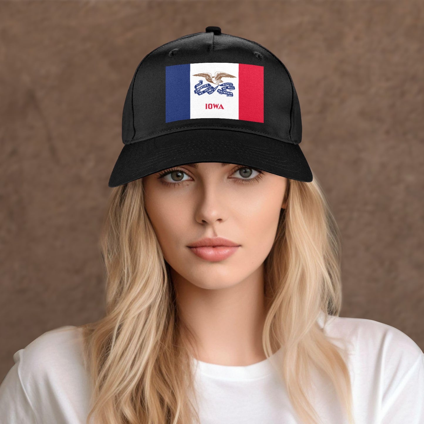 Iowa Flag Baseball Cap (Made in USA)