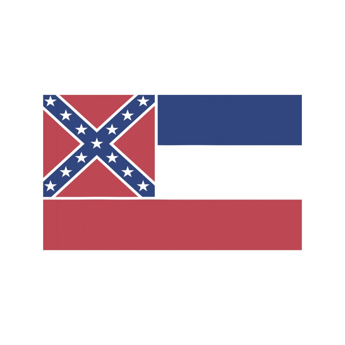 Confederate-style flag with stripes, stars; Luv My Flag.