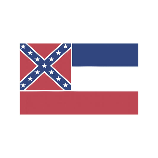 Confederate-style flag with stripes, stars; Luv My Flag.