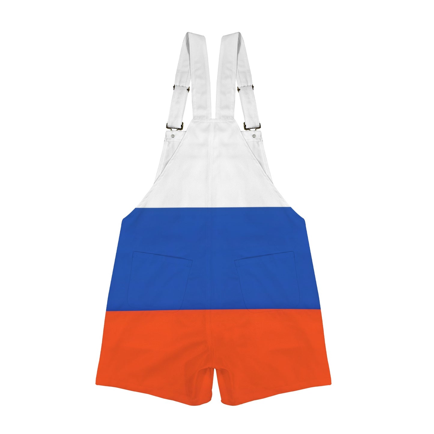 Russia Flag Inspired Unisex Suspender Overalls