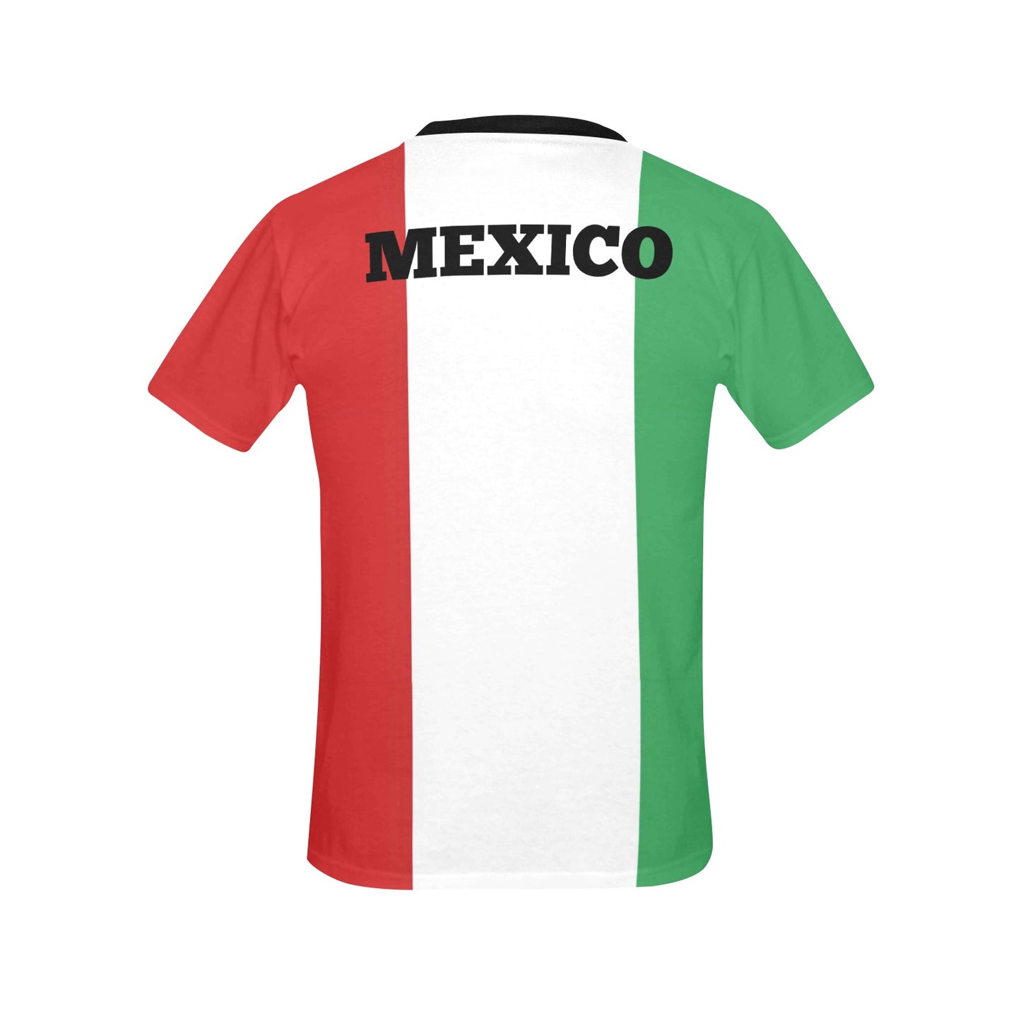 Mexico Flag Inspired Women's All Over Print Crew Neck T-Shirt(T40-2)(Made in Queens)