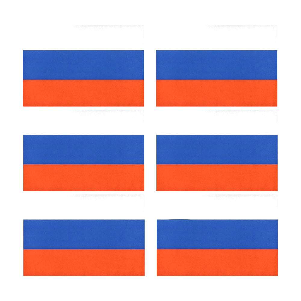 Russia Flag Placemats 12" x 18" (Set of 6)